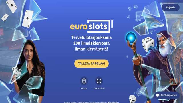 EuroSlots casino screenshot